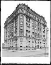 71-75 Central Park West at the corner of West 67th Street. Chatham Court Apartment House.