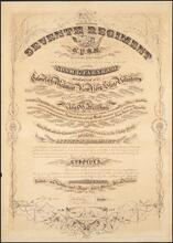[Seventh Regiment of the New York State Militia certificate honoring Lt. Noah L. Farnham.]