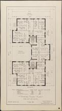 Typical Floor Plan For Lot 50 x 100 Ft. Type "A". [Tenement housing plan.]