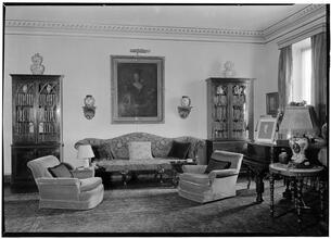 Mrs. John E. Berwind [residence]. End of living room.