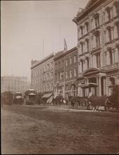 [North side of 14th Street, looking west from Irving Place.]