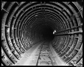 Northern section of land tunnel.
