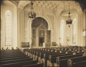 West 88th Street and West End Avenue. Synagogue B'nai Jeshurun. Interior
