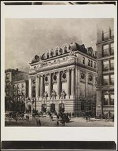 [Chamber of Commerce, 65 Liberty Street, architectural rendering.]