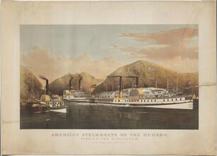 American Steamboats on the Hudson.