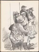 14th Street Pitchmen [Don Freeman's Newsstand.]