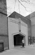 [Entrance to the 181st Street subway station.]