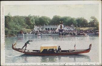 Lake Scene, Central Park N. Y.