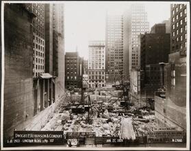 42nd St. Side [Lincoln Building construction.]