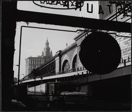 [Looking west from the window of 279 Water Street.]