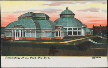 Conservatory, Bronx Park, New York.
