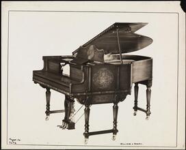 Pianos, "William & Mary" Duo Art Weber Grand.