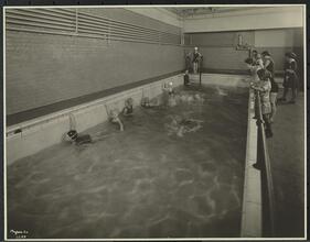 New York Association for the Blind, Interior, Girls in Swimming Pool.