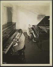 New York Association for the Blind, 2 Girls at Separate Pianos.