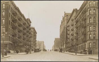 Amsterdam Ave, south from 122nd St. New york.