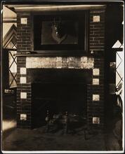 [Residence. Interior, detail of mantel.]