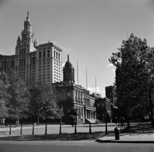 [New York City Hall and Manhattan Municipal Building.]