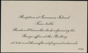 Reception at Governors Island