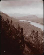 [The Wee Wah Lake and hills viewed from the C.B. Alexander, Esq. estate at Tuxedo Park, N.Y.]