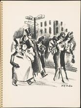 Don Freeman's Newsstand [Easter parade on the corner of 5th Avenue and 51st Street.]