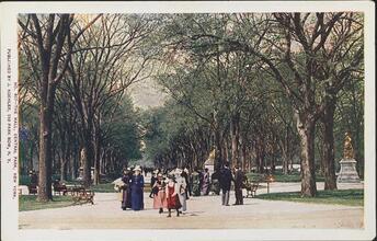 The Mall, Central Park, New York.