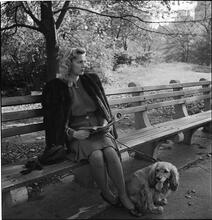 Men Are Such Wolves [Woman on a park bench.]