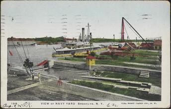 View of Navy Yards Brooklyn, N. Y.
