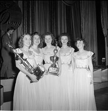Swing Band Contest Sponsored by LOOK [Group with trophy.]