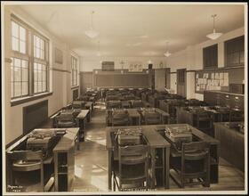 Schools, Aquinas High School, Typing Classroom.
