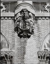 [Architectural detail of 253 West 73rd Street.]