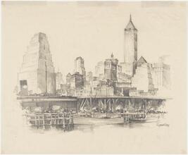 [View of Lower Manhattan from the East River]