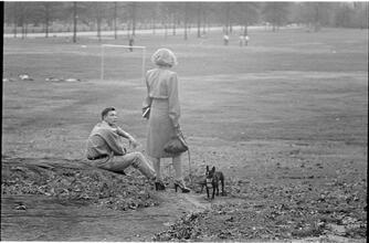 Men Are Such Wolves [Man talking to a woman in the park.]
