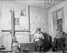 Two Men with Cat