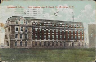 Commercial College. Cor. Nostrand Ave & Carroll St. Brooklyn, N.Y.