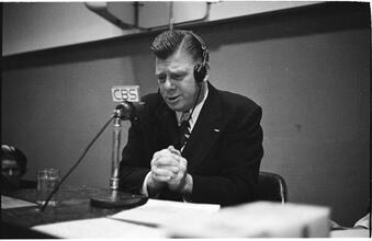 Arthur Godfrey [Godfrey hosting his radio show.]