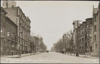 St. Nicholas Ave, north from 152nd St, New York.