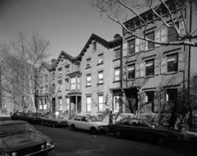 [Unidentified townhouses.]