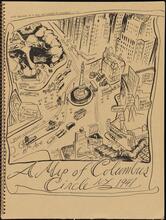 A Map of Columbus Circle, N.Y. 1941 [Don Freeman's Newsstand.]