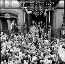 [Statue of Jesus Christ in a religious procession.]