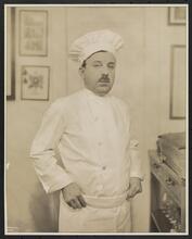 Portrait of Chef Eugene Bouvier of Atlanta-Biltmore made at Hotel Commodore.