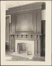 [Detail of mantel.]