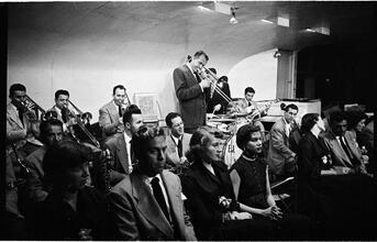 Vaughn Monroe [Monroe and band performing.]