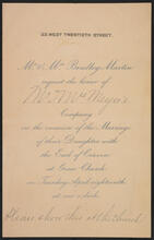 [Wedding of Cornelia Martin and the Earl of Craven.]