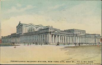 Pennsylvania Railroad Station, New York City, 33d St., 7th & 8th Aves.