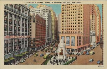 Herald Square, Heart of Shopping District, New York