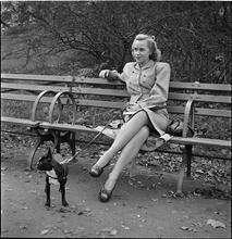 Men Are Such Wolves [Woman on a park bench.]