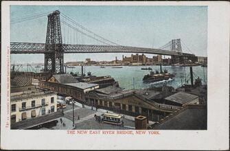 The New East River Bridge, New York.