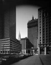 [Looking south on Park Avenue toward the Helmsley and the Chrysler Buildings.]