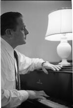 Christopher Lynch [Christopher Lynch, Irish tenor, at a piano.]
