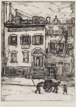 [Old House on Oak Street, East of Bowery.]